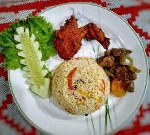 FG # 02 Fried Rice with masala Chicken & Vegetable