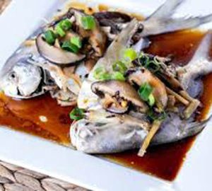 FG # 67 Thai Steamed Pomfret with Mushroom